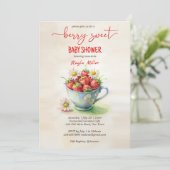 ベリースイートストロベリーベビーシャワー 招待状 (スタンド正面)