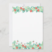 ベリースイートストロベリーベビーシャワー 招待状 (裏面)