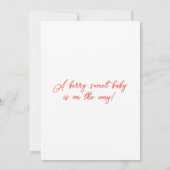 ベリースイートストロベリーベビーシャワー 招待状 (裏面)