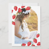 ベリースイートストロベリーベビーシャワー 招待状 (裏面)