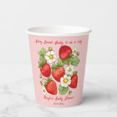 ベリースイートストロベリーベビーシャワー 紙コップ (裏面)