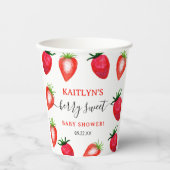 ベリースイートストロベリーベビーシャワー 紙コップ (正面)