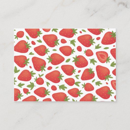 ベリースイートストロベリーモミーズベリーの大きさ エンクロージャーカード (裏面)