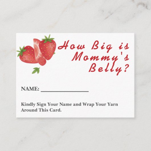 ベリースイートストロベリーモミーズベリーの大きさ エンクロージャーカード (正面)