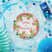 ベリースイートストロベリーリース ペーパープレート (パーティー)