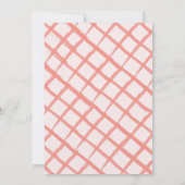 ベリースイートストロベリーレッドホワイト誕生日 招待状 (裏面)