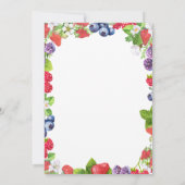 ベリースイートストロベリーワイルドベリーブライダルシャワー 招待状 (裏面)