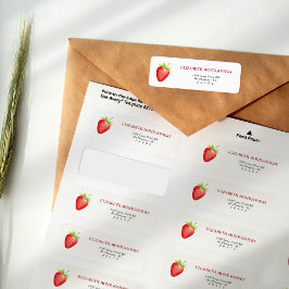 ベリースイートストロベリー差出人住所 ラベル