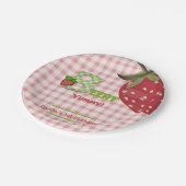 ベリースイートストロベリー誕生日紙プレート ペーパープレート (アングル)