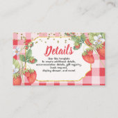 ベリースイートストロベリー誕生日詳細 エンクロージャーカード (正面)