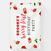 ベリースイートストロベリー1stバースデーバナー 横断幕 (縦)