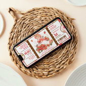 ベリースイートストロベリー1st誕生日チケット 招待状