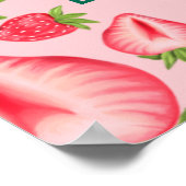 ベリースイートストロベリー1st誕生日パーティーへようこそ ポスター (角)