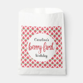 ベリースイートストロベリー1st誕生日パーティー フェイバーバッグ