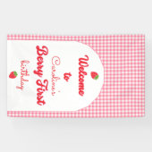 ベリースイートストロベリー1st誕生日パーティー 横断幕 (横)