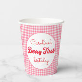ベリースイートストロベリー1st誕生日パーティー 紙コップ (裏面)