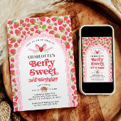 ベリースイートストロベリー3rd誕生日招待状 招待状