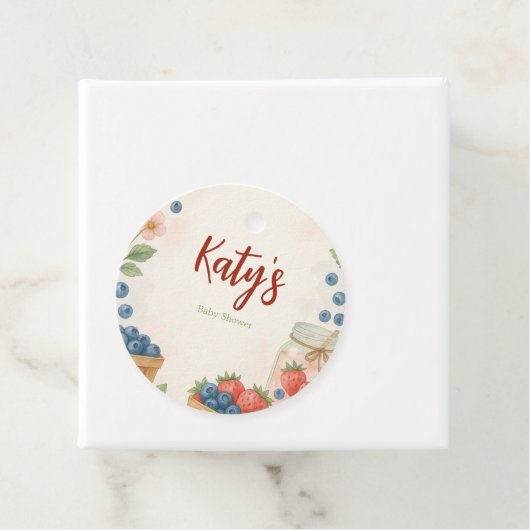 ベリースイートストロベリー&ブルーベリーメッセージカード フェイバータグ (インサイチュ)