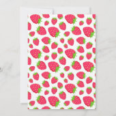 ベリースイートツインズストロベリーベビーシャワー カード (裏面)