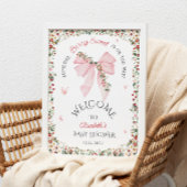 ベリースイートバウ赤ちゃんシャワーへようこそ ポスター