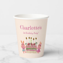 ベリースイートバニーバディーズ_pink 紙コップ