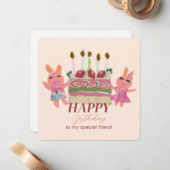 ベリースイートバニーバディ ノートカード (正面/裏面インサイチュ)