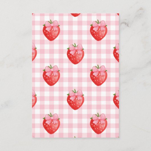 ベリースイートピンクのおむつラッフル エンクロージャーカード (裏面)