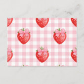 ベリースイートピンクのおむつラッフル エンクロージャーカード (裏面)