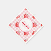 ベリースイートピンクコケットベビーシャワー スタンダードカクテルナプキン (角)