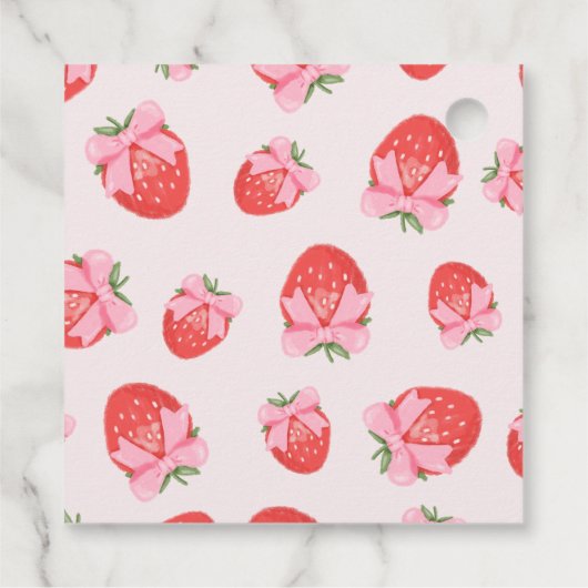 ベリースイートピンクコケットベビーシャワー フェイバータグ (裏面)