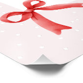 ベリースイートピンクコケットベビーシャワー ポスター (コーナー)