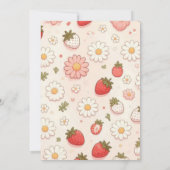 ベリースイートピンクコケットベビーシャワー 招待状 (裏面)