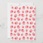 ベリースイートピンクコケットベビーシャワー 招待状 (裏面)