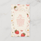 ベリースイートピンクコケットベビーブックスベビー エンクロージャーカード (正面)