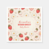 ベリースイートピンクコケットベビー スタンダードカクテルナプキン (正面)