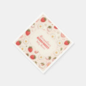 ベリースイートピンクコケットベビー スタンダードカクテルナプキン (角)