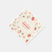 ベリースイートピンクコケットベビー スタンダードカクテルナプキン (角)