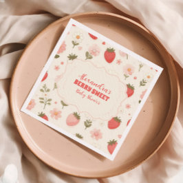 ベリースイートピンクコケットベビー スタンダードカクテルナプキン