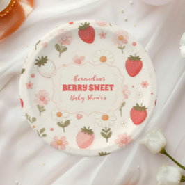 ベリースイートピンクコケットベビー ペーパープレート
