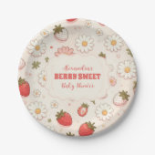ベリースイートピンクコケットベビー ペーパープレート (正面)