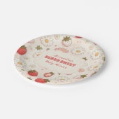 ベリースイートピンクコケットベビー ペーパープレート (アングル)