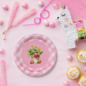 ベリースイートピンクジンガムシャワー紙プレート ペーパープレート (パーティー)