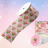 ベリースイートピンクジンガムシャワー サテンリボン