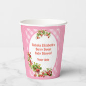 ベリースイートピンクジンガムベビーシャワー 紙コップ (裏面)