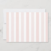 ベリースイートピンクフォトファースト誕生日 招待状 (裏面)