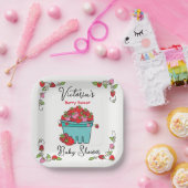 ベリースイートフルーツバスケットベビーシャワー ペーパープレート (パーティー)