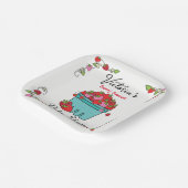 ベリースイートフルーツバスケットベビーシャワー ペーパープレート (傾斜あり)