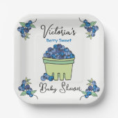 ベリースイートフルーツバスケットベビーシャワー ペーパープレート (正面)