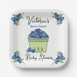 ベリースイートフルーツバスケットベビーシャワー ペーパープレート