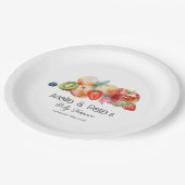 ベリースイートフルーツベビーシャワー ペーパープレート (アングル)